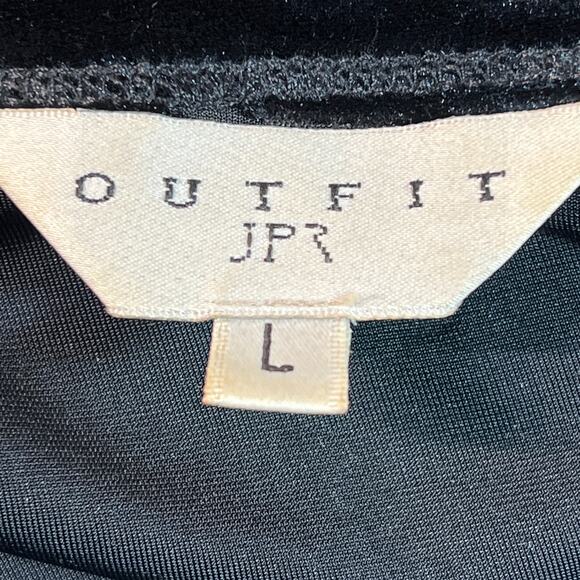 Vintage Black Velvet Whimsigoth Cardigan Sweater Sz Large 1 High Button Glam Emo - Picture 4 of 9